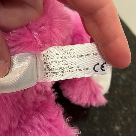 Hershey’s 11” Bubble Yum Teddy Bear Pink Stuffed Plush Animal Toy Play Doll - Picture 9 of 9